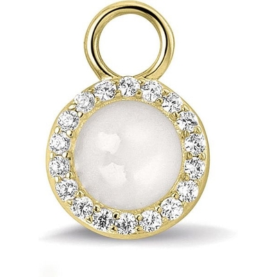 See You 311-SE-Y14Z 14k gouden oorbedel moedermelk rond zirkonia