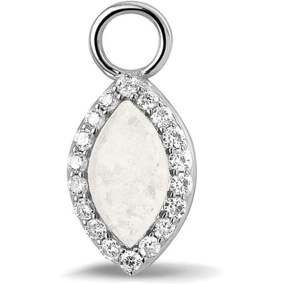 See You 313-SE Zilveren oorbedel moedermelk met zirkonia