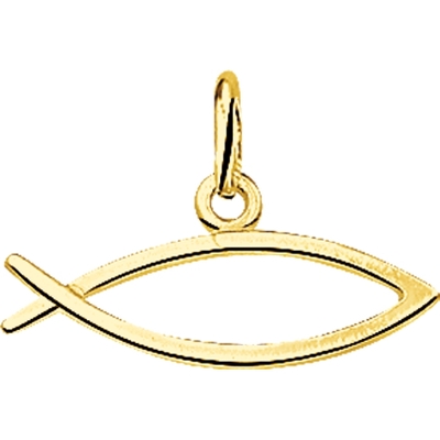 hanger ichtus 14K geelgoud