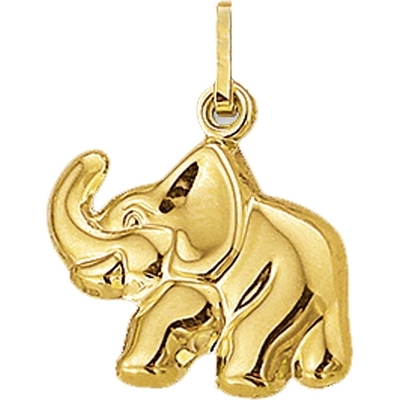 hanger olifant 14K geelgoud
