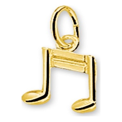 Treasure Collection TC-31394 Gouden muzieknoot 11x8 mm