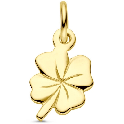 hanger klaver 14K geelgoud