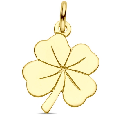 hanger klaver 14K geelgoud