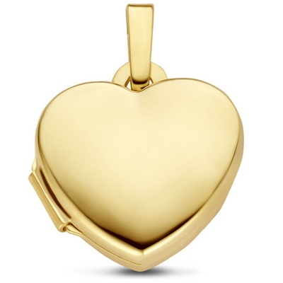 Treasure Collection N685 14 karaat gouden medaillon hart