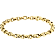 armband jasseron 50 mm 19 cm 14K geelgoud