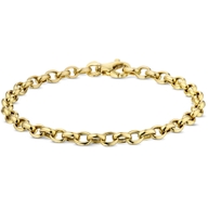 armband jasseron 43 mm 19 cm 14K geelgoud