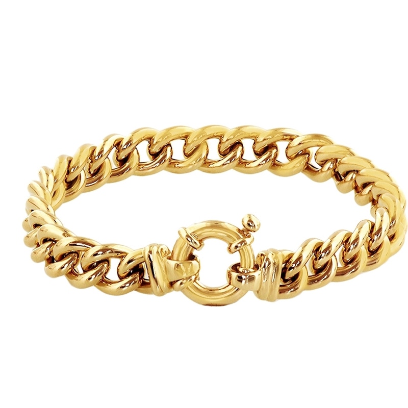 The House Of Jewels THOJ0756 14 karaat gouden gourmet armband 9 mm