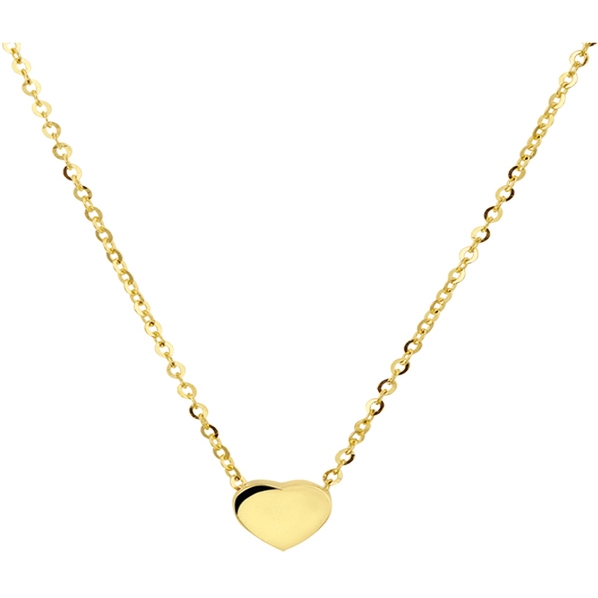 Treasure Collection TC-881855 14 karaat gouden ketting met hart 41-45 cm