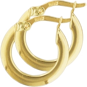 Treasure Collection TC-42873 Gouden creolen vierkante buis