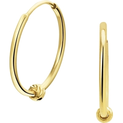 oorringen bolletje 14K geelgoud