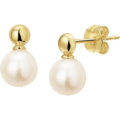 oorknoppen parel 14K geelgoud
