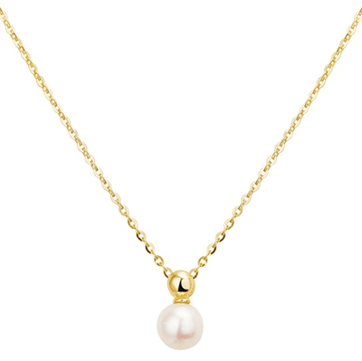 collier parel 11 mm 41 - 43 - 45 cm 14K geelgoud