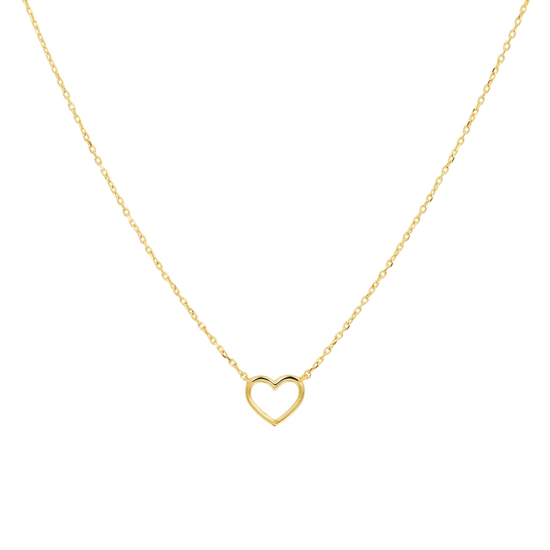 Treasure Collection TC-43820 Gouden ketting hart