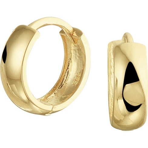 Treasure Collection TC-49372 14 karaat gouden klapcreolen 4 mm