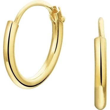 Treasure Collection TC-49147 14 karaat gouden oorringen buis 1,3 mm