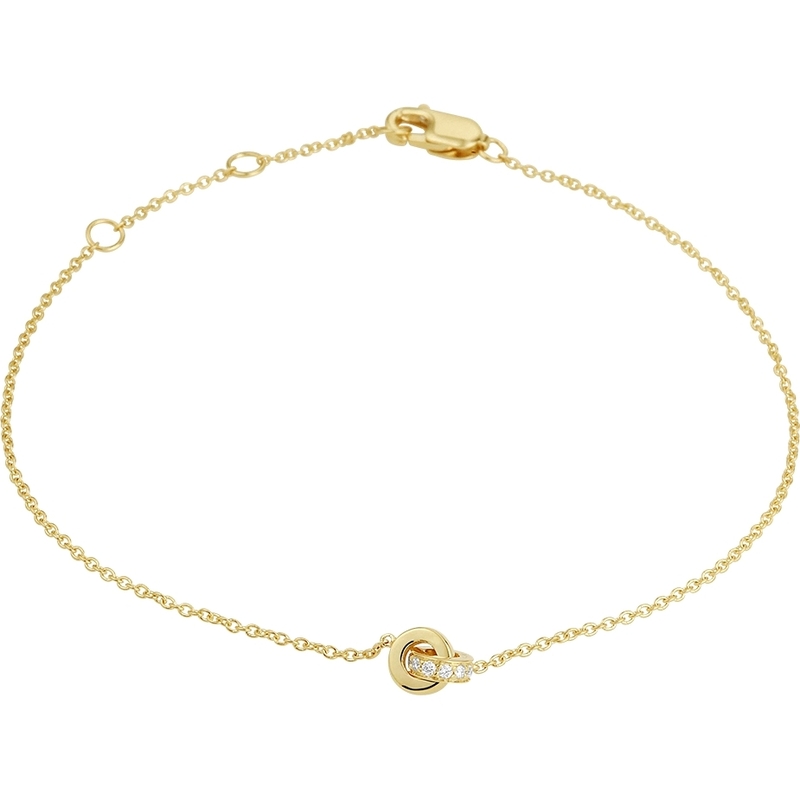 The House Of Jewels THOJ0794 14 karaat gouden armband met 0,05 ct diamant