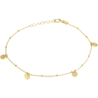 armband rondjes 16  2 cm 14K geelgoud