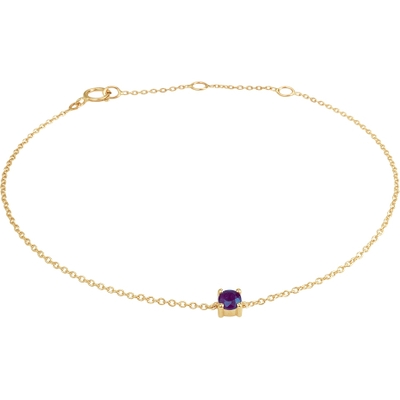 armband saffier 155 - 17 - 185 cm 14K geelgoud