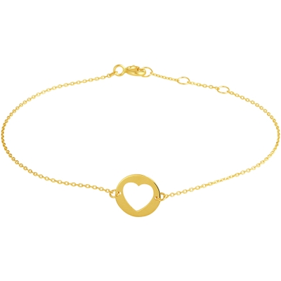 armband hart 165 - 175 - 185 cm 14K geelgoud