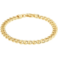 armband gourmette 60 mm 19 cm 14K geelgoud