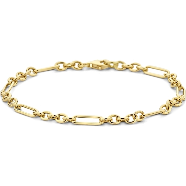 The House Of Jewels THOJ2488 14k gouden schakelarmband paperclip 4 mm