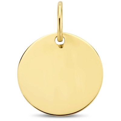 Treasure Collection TC-52413 14 karaat gouden graveerhanger 18 mm