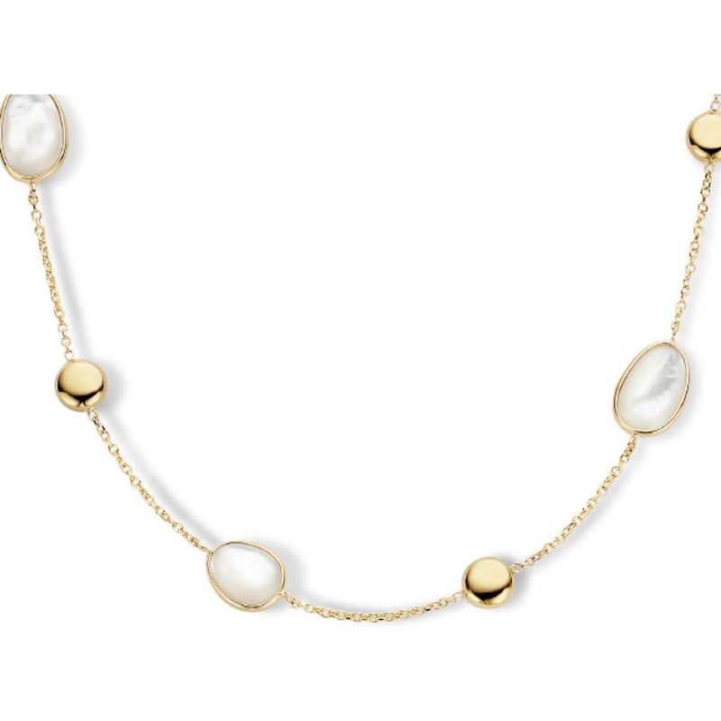 Treasure Collection THOJ0791 14k gouden collier met parelmoer 42-45-48 cm