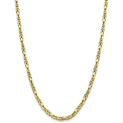 Treasure Collection 887089 14k gouden konings ketting half massief 3,3 mm