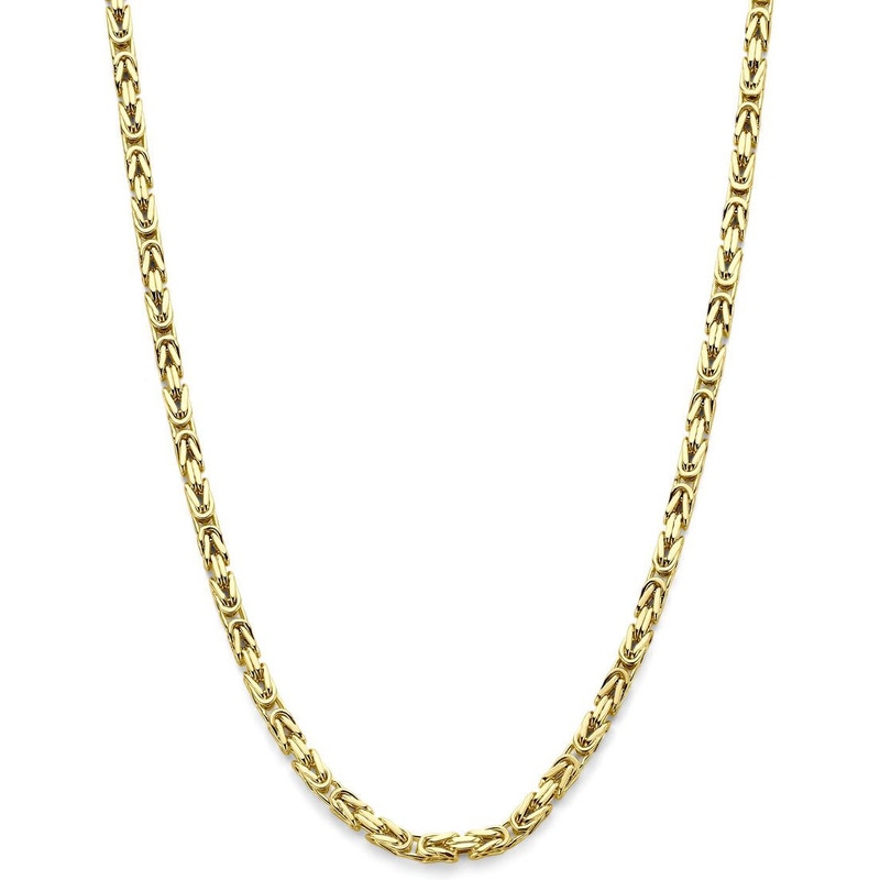 Treasure Collection 887089 14k gouden konings ketting half massief 3,3 mm