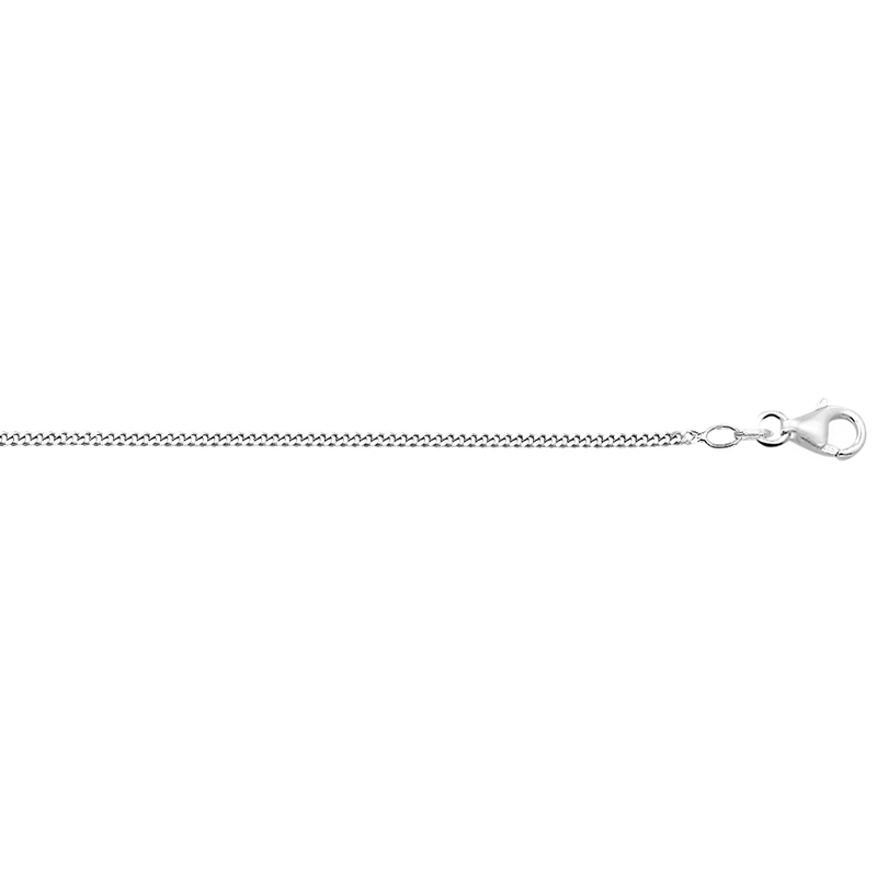 Treasure Collection TC-881501 14 karaat witgouden gourmet ketting 1,4 mm slotje