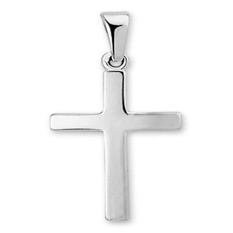 Treasure Collection TC-881670 14 karaat witgouden hanger met kruis 20,5 mm