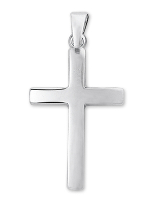 hanger kruis 14K witgoud