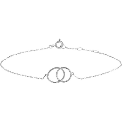 armband rondjes 165 - 185 cm 14K witgoud