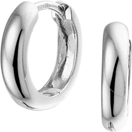 Treasure Collection TC-23341 14 karaat witgouden creolen bol 13 mm