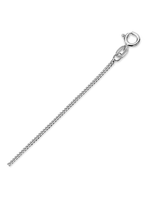 TC-881717 14 karaat witgouden ketting gourmet 1,2 mm - 41-43-45 cm