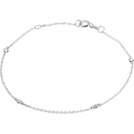 armband diamant 004ct h si 165 - 18 cm 14K witgoud