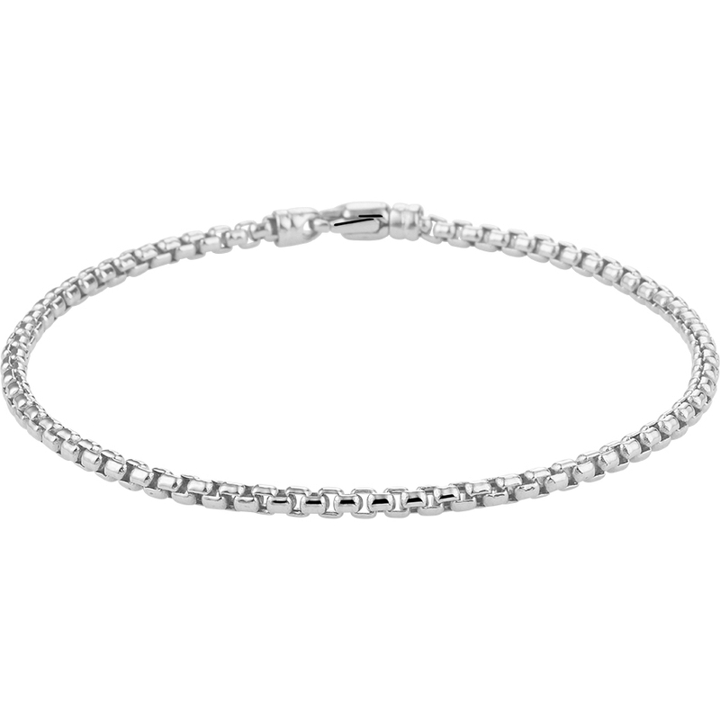 Treasure Collection TC-881817 14 karaat witgouden schakelarmband venetiaans 19 cm
