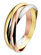 Treasure Collection TC-31179 14 karaat tricolor gouden ring