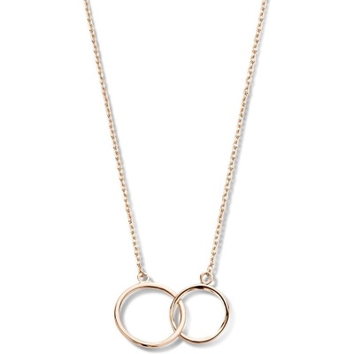 Treasure Collection TC-48482 14 karaat roségouden collier met cirkels 40-44 cm