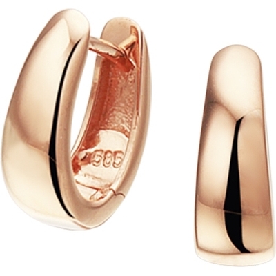 klapoorringen 14K rosgoud