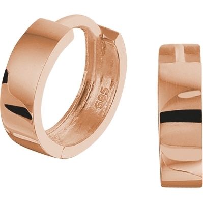 Treasure Collection TC-881975 14 karaat roségouden klapcreolen 3 mm