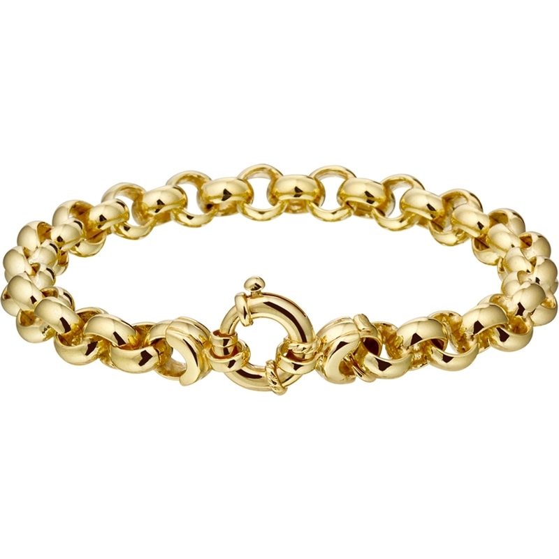 Treasure Collection TC-53407 Geelgouden armband met zilveren kern 8 mm breed
