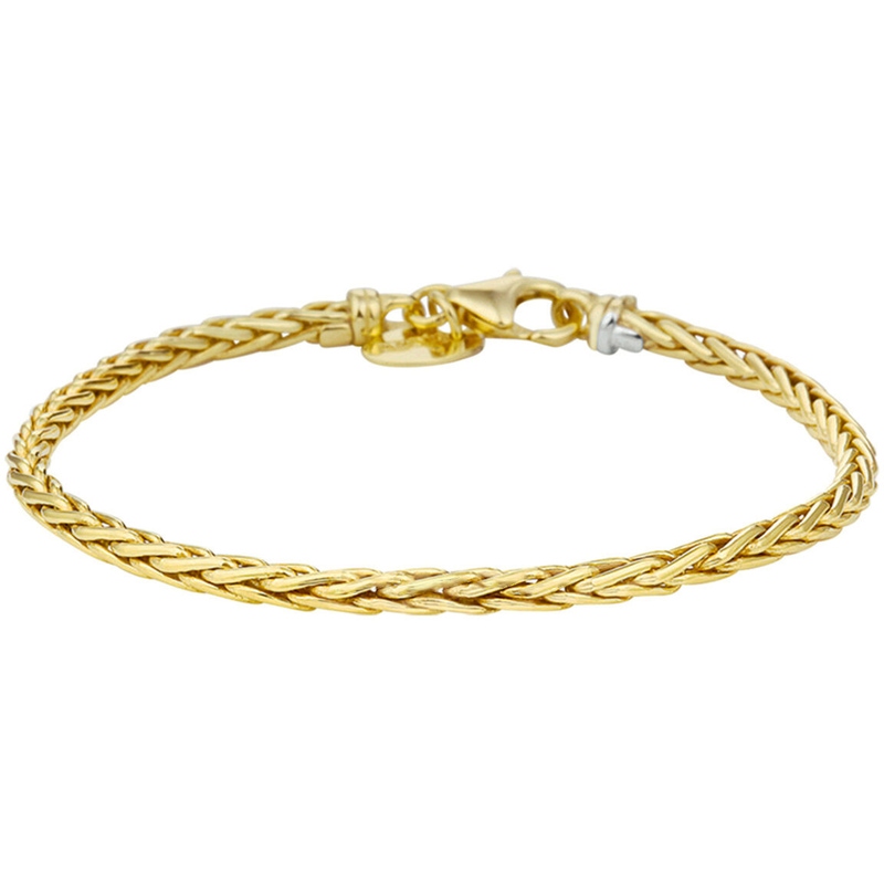 Treasure Collection TC-44890 Gouden armband met zilveren kern 3 mm breed