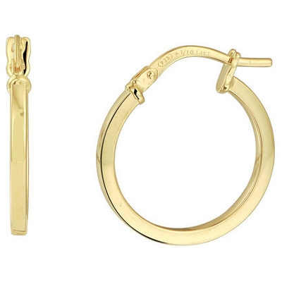 Treasure Collection L580 14 karaat Zilgold oorringen 1
