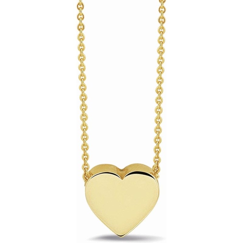 See You 701-Y14 14k gouden ketting hart moedermelk hanger