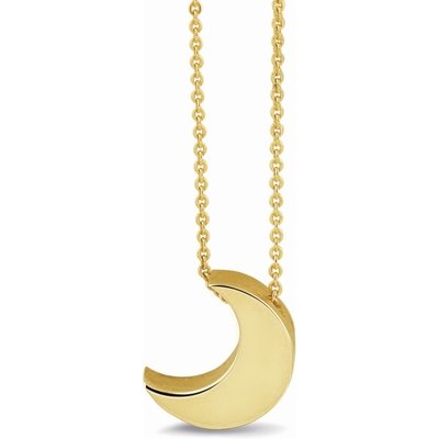 See You 703-Y14 14k gouden ketting moedermelk hanger maantje