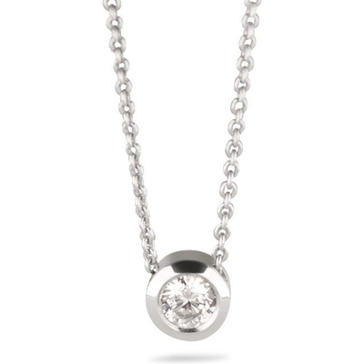 See You 710-S Zilveren ketting moedermelk hanger met zirkonia