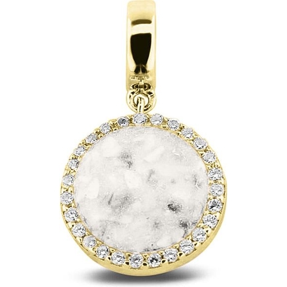 See You806-S-Y14 14k gouden moedermelk bedel zirkonia