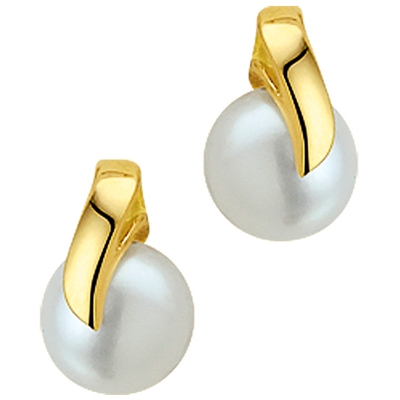 oorknoppen parel 14K geelgoud
