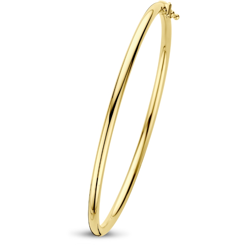 9k bangle scharnier ronde buis 30 mm 60 mm 9K geel